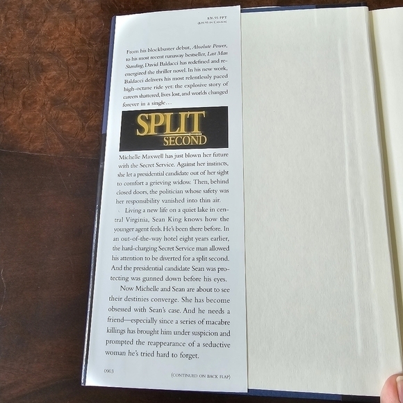 Split Second (King & Maxwell Series, 1) By David Baldacci, Hardcover, Pre-owned - Picture 3 of 12